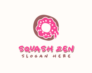 Doughnut Icing Letter O logo design