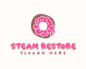 Doughnut Icing Letter O logo design