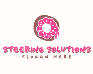 Doughnut Icing Letter O logo design