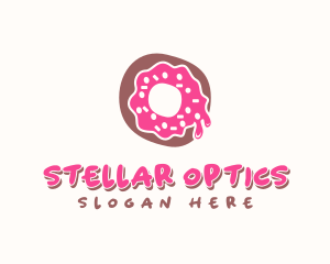 Doughnut Icing Letter O logo design