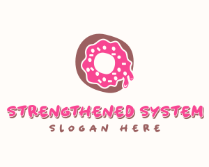 Doughnut Icing Letter O logo design