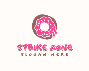 Doughnut Icing Letter O logo design