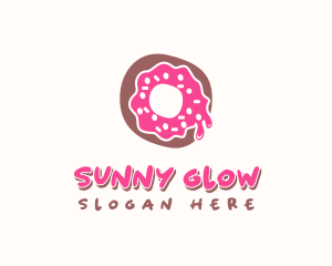 Doughnut Icing Letter O logo design