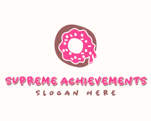 Doughnut Icing Letter O logo design