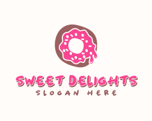 Doughnut Icing Letter O logo