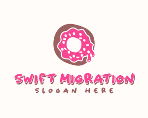 Doughnut Icing Letter O logo design