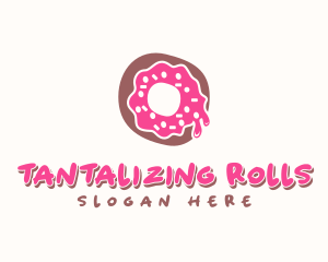 Doughnut Icing Letter O logo design