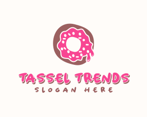 Doughnut Icing Letter O logo design