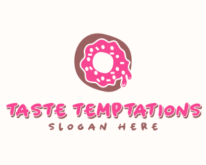 Doughnut Icing Letter O logo design