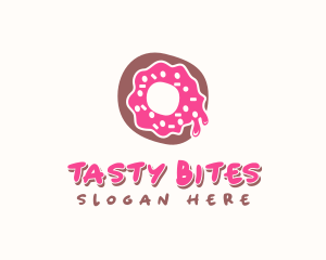 Doughnut Icing Letter O logo