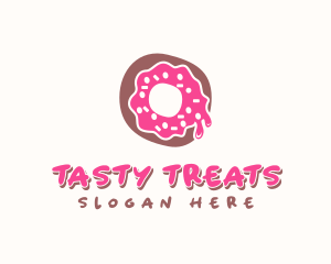 Doughnut Icing Letter O logo design