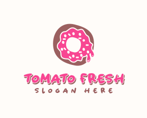 Doughnut Icing Letter O logo design