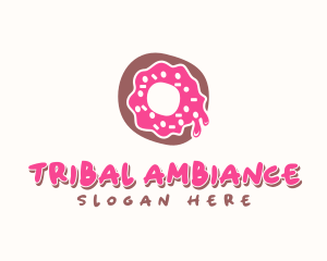 Doughnut Icing Letter O logo design