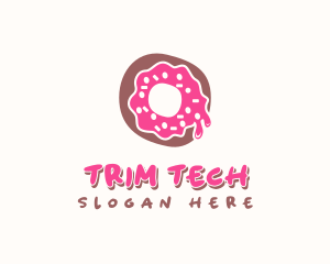 Doughnut Icing Letter O logo design