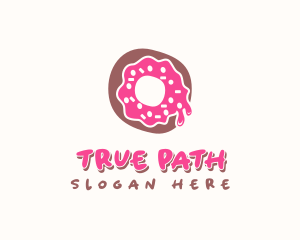 Doughnut Icing Letter O logo design