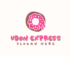 Doughnut Icing Letter O logo design