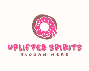 Doughnut Icing Letter O logo design