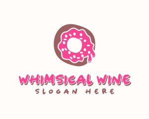 Doughnut Icing Letter O logo design