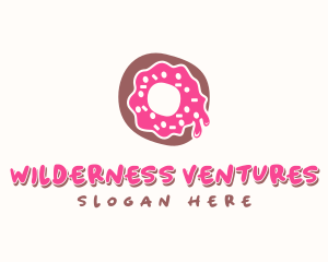 Doughnut Icing Letter O logo design