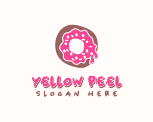 Doughnut Icing Letter O logo design