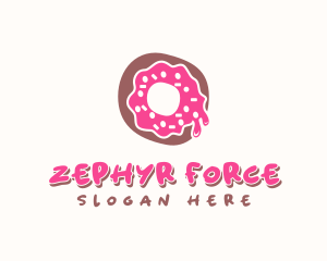 Doughnut Icing Letter O logo design