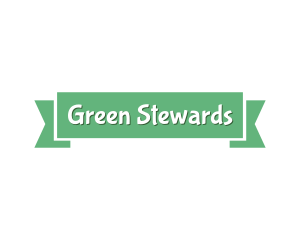 Garden Green Banner logo design