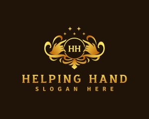 Elegant Wellness Hand logo design