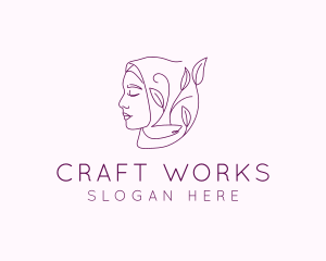 Hijab Woman Beauty  logo design