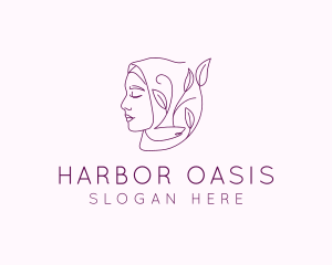 Hijab Woman Beauty  logo design