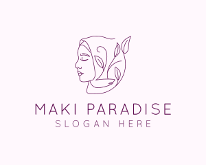 Hijab Woman Beauty  logo design