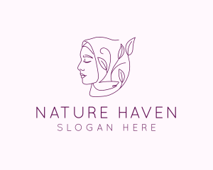 Hijab Woman Beauty  logo design