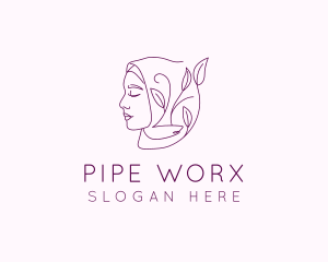 Hijab Woman Beauty  logo design