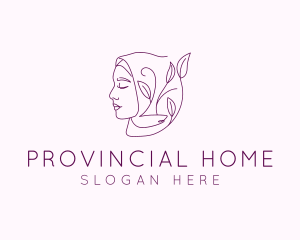 Hijab Woman Beauty  logo design