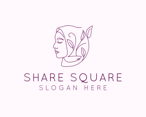 Hijab Woman Beauty  logo design