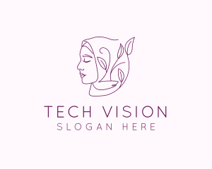 Hijab Woman Beauty  logo design