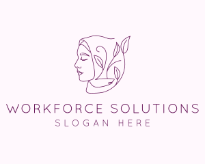 Hijab Woman Beauty  logo design