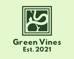 Green Vine Frame  logo design