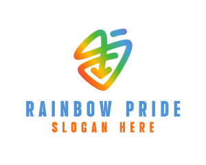 Rainbow Pride Arrow logo