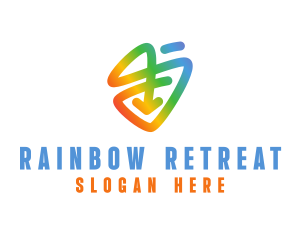 Rainbow Pride Arrow logo