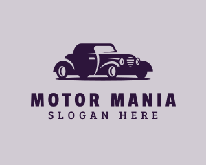 Retro Car Vehicle logo design