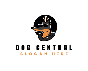 Doberman Cool Shades logo design