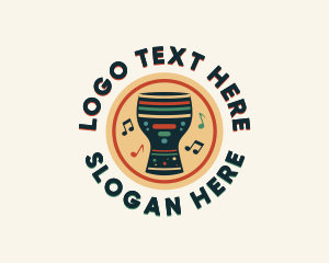 Traditional - Traditional African Djembe logo design
