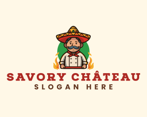 Mexican Restaurant Chef logo design