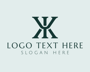 Modern Trident Psychology Letter YK logo