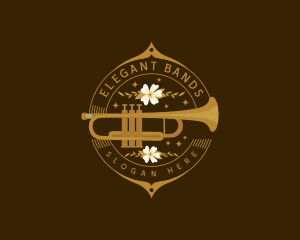 Musical Trumpet Performer logo design