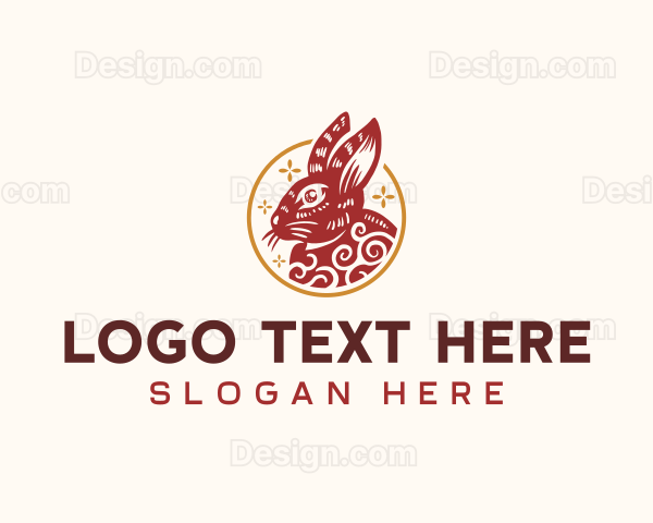 Chinese Zodiac Rabbit Logo