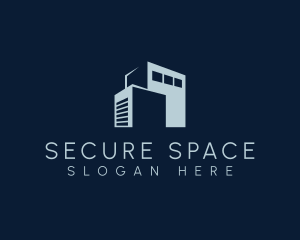 Storage Building Warehouse logo design