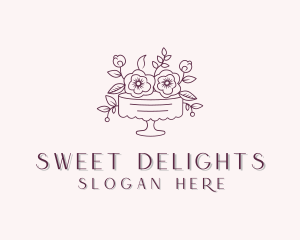 Sweet Flower Cake Logo