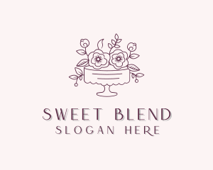 Sweet Flower Cake logo design