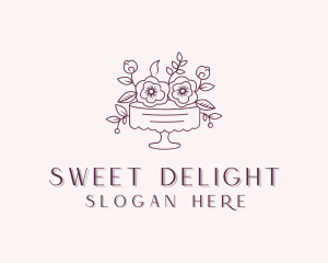 Sweet Flower Cake logo design